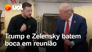 Trump e Zelensky batem boca no Sal&atilde;o Oval: 'Voc&ecirc; est&aacute; brincando com a Terceira Guerra Mundial'