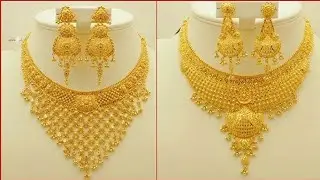 Heavy gold choker set #hyderabad style gold choker #latest design choker #trending #gold 