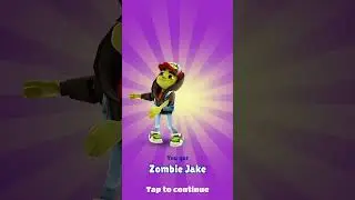 I unlocked Zombie Jake in Subway Surfers.very rare character.