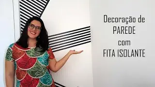 Decoração de parede com fita isolante