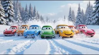 Frozen Cars Song &ndash; Who Breaks Free First? | Winter Rescue Nursery Rhyme for Kids | Fun Car Adventure