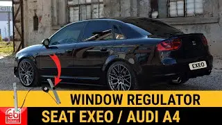 Как заменить стеклоподъемник Seat Exeo Как заменить трос Скрип стекла, не закрывается Audi A4 A6
