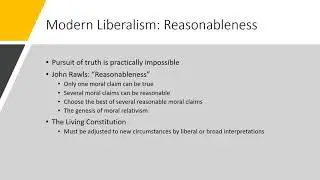 American National Government - Political Viewpoints - Modern Liberalism