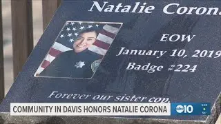 Davis community honors fallen Officer Natalie Corona at police memorial