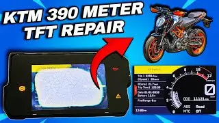 KTM 390 METER SCREEN REPLACEMENT - KTM DUKE 390 TFT METER REPAIR - DUKE 390 SPEEDOMETER REPAIR