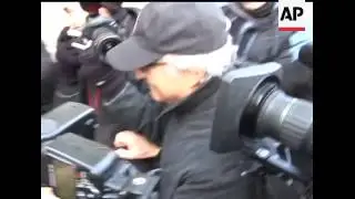 Disgraced investor Bernard Madoff made an appearance at the Manhattan federal courthouse to complete