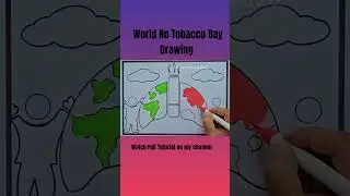 World No Tobacco Day Poster Drawing easy | No Smoking Drawing | Anti Tobacco Drawing | Stop Smoking