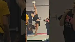 My First Roundoff Back Handspring (So Scary But Exciting!)