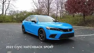 2022 Honda Civic Hatchback Sport (Boost Blue Pearl) - Germain Honda of Dublin