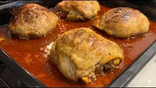 Tavuğun İçinden Lezzet Fışkırıyor! 🍗 Nar Gibi Kızarmış Piliç Topkapı Tarifi