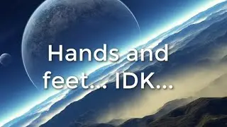 ExGon playing with both of his hands and feet...