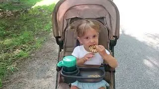 SWANOO Universal Stroller Snack Tray with flexible silicone arms.