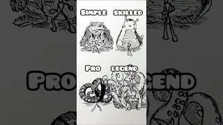 Drawing StickMan in different level #shorts #anime #drawing #stickman