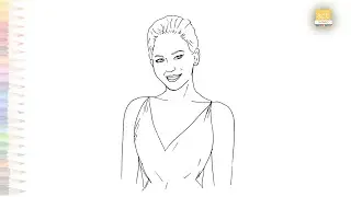 Miley Cyrus drawings video | Miley Cyrus outline drawing | How to draw Miley Cyrus step by step