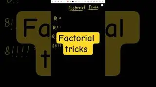 #factorialtricks #factorials #factorial #factorialnotation