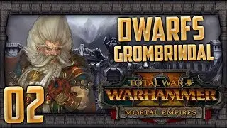 BATTLE FOR MT. GUNBAD! GRIMGOR'S FIGHT! | WARHAMMER II - Mortal Empires (Dwarfs) #2 | SurrealBeliefs