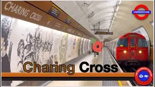 Bakerloo and Northern Line Trains at Charing Cross Underground Station! - (04/12/2023)