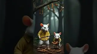 Two Happy cuha and the Tamarind Treat🐭🌳 #shorts# riktaanimationfamily