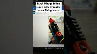 Nerf Rival Mirage Inline Clip now available. (Link on channel) #nerf #3dprinting #shorts