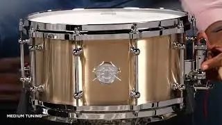 Dunnett Classic 14x7 Model K Cast Bronze Snare Drum with Die Cast Hoops   Machine Lathed (714K-MACH)