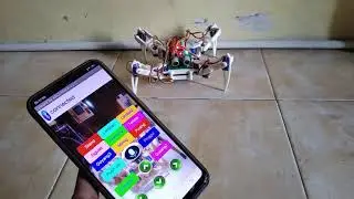 Spider Robot Arduino Control Robot Using Bluetooth Module
