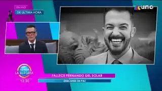 Anuncio del Fallecimiento de Fernando del Solar en Venga La Alegr&iacute;a (2022)