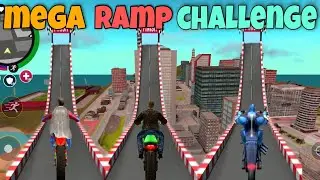 who will win mega ramp challenge in rope hero vice town | new update | black spider 2.0