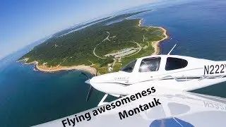 Montauk point flyoever on a busy day in NY Airspace (ATC Audio)