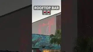 🍷💋 ROOFTOP BAR & BILLBOARD SIZE TV SCREEN!🍷💋.       #drinking  #florida #sunandfun  #meetup