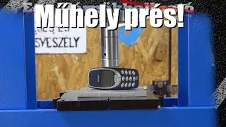 10 tonn&aacute;s pr&eacute;s al&aacute; tettem k&uuml;l&ouml;nb&ouml;ző dolgokat! - Gebo Tools Műhely pr&eacute;s!