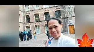 Visiting Binnenhof, Dutch Parliament Building in Den Haag Holland, Netherlands