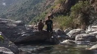 fishing in lacche river by primitive method 😍#fyp #trending 