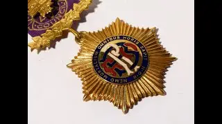 6 Royal Antediluvian Order of Buffaloes Jewels (RAOB) ⭐️ 1915 Gold Jewel