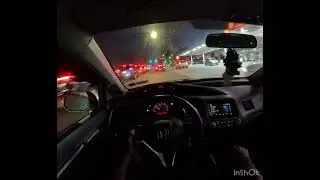 8TH GEN CIVIC Si NIGHT POV DRIVE (PULLS +VTEC SOUNDS) #pov #vtec #civicsi #youtube #viral