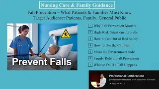 | Fall Prevention &ndash; What Patients & Families Must Know |  Nursing Care & Family Guidance |