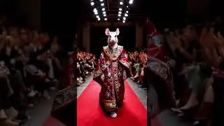 mouse walking in fashion show #ai #cute #mouse #wildlife #viralvideo #shorts #explorepage