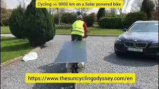 Fiona leaving #Skehanagh on her Solar powered bike
