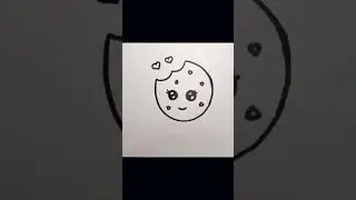 🍪easy cookie drawing🍪 #drawing #trending #shorts