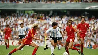 Diego Maradona vs Belgium | 1986 World Cup Semi-Final