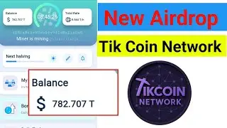 New Airdrop 2026 || Tik Coin Network|| free Mining app 2026 || new mining airdrop 