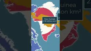 Greenland Is Bigger Than You Think 🗺️ #maps #geography #shorts