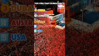 Top 5 New Year Celebration In The World 🌎 #newyear #celebration #2026 #shorts