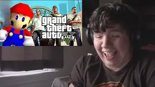 GameCubeDude300 Reacts To Grand Theft Mario - If Mario was in...GTA V!