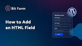 How to Add and Customize the HTML Field in Bit Form (Step-by-Step Tutorial)