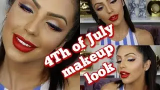 4th of July inspired makeup look!