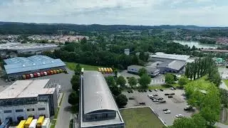 Versandhaus Walz von oben - Drohnenaufnahmen