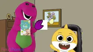 Barney Changes Baby Shark's Diaper
