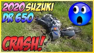 Поездка подписчика пошла не так: авария Suzuki DR650