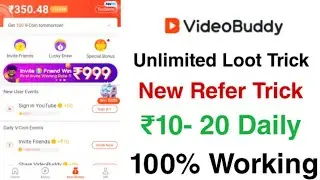 Videobuddy App Unlimited Trick | Earn Paytm Cash 2020 | Earn Paytm Cash By Watching Videos