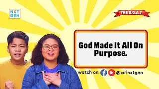 The G.O.A.T. Series BL01 | God Made Everything On Purpose &ndash; Kids Bible Lesson
